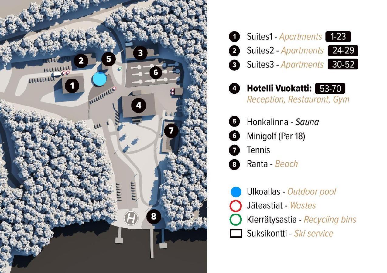 Aateli Lakeside Chalets - Former Vuokatti Suites 外观 照片